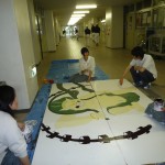学園祭の準備をしています