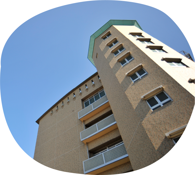 鉄筋コンクリート6階建　新校舎完成